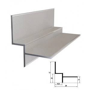 Профіль тіньового шва для стелі 10*20*3000 АПТШ 10
