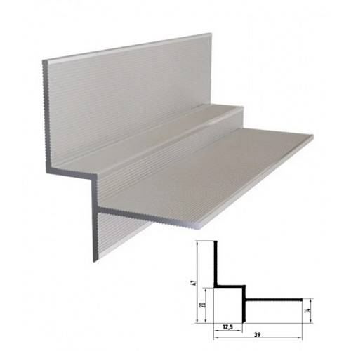 Профіль тіньового шва для стелі 10*20*3000 АПТШ 10