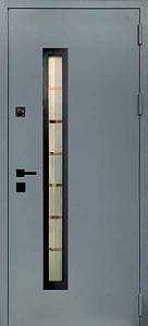 Двери Входные Магда тип 15 модель MG814/MG148 Ral7024/белое дерево (улица) 850ліва