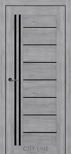 Дверне полотно COLORADO City Line (900 х 2000, Сансет, Чорне скло)