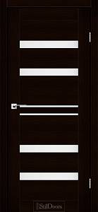 Дверне полотно CUBA StilDoors Венге премиум (800*2000) ПВХ, скло сатин