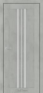 Дверне полотно ARMANO 800 х 2000, Бетон Тефра, Сатин білий