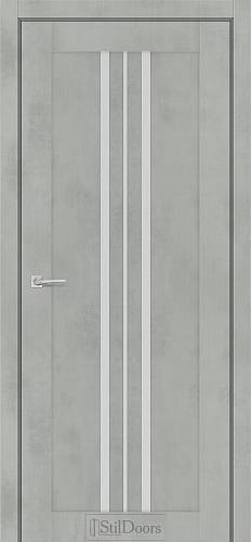 Дверне полотно ARMANO 800 х 2000, Бетон Тефра, Сатин білий