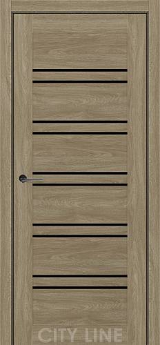 TERENZA City Line Express (700 х 2000, Артвуд  Сепія, Чорне скло)