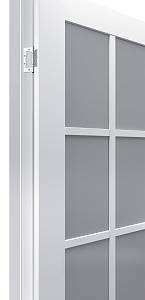 Дверь Терминус Неоклассик601 ПП белый  (800*2000) стекло