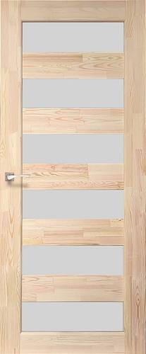 Дверне полотно Сосна SD-02 под покраску 700 х 2000 сеткло сатин