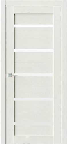Двері  міжкімнатные FDC (QD) модель RE1 800х2000 Duplex, lacobel Аляска ЛС білий