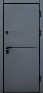Двері вхідні Форт Нокс Краффт Матовий сірий 7024/Астана пыльно-сірий горизонт 850х2030 вулиця
