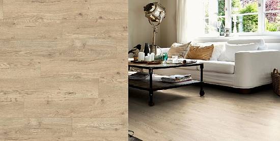 Ламинат Egger Classic  Aqua EL2855  Дуб Ольхон пісочно-бежевий 4V 8/32 (1,292*0,193 (0.24935м2 )(1,9948м2/8шт)