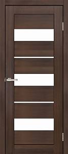 Дверь  Doors Smart С028 дуб бордо (800*2000) ПВХ, стекло сатин (Ск)