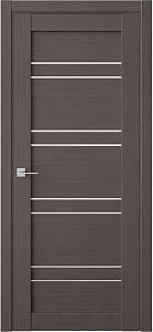 Двері  міжкімнатні FDC (QD) модель Re51 Горіх Макадамія 600х2000 скло сатин