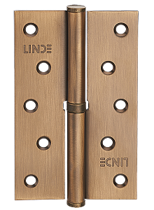 Петля MVM H - 120 L MACC (125*75*2,5мм) левая матовая бронза (1 петля в уп)