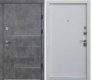 Двері Berez Lux Porte (860*2040) ліва  Мрамор темний /Білий сатин