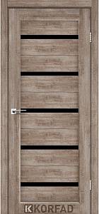 Двери Korfad Porto РR-02 эш-вайт  0,80х2 стекло черное