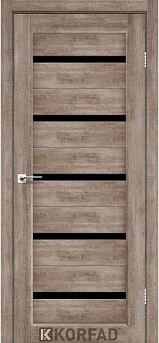 Двери Korfad Porto РR-02 эш-вайт  0,80х2 стекло черное