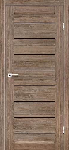 Двері міжкімнатні Leador Neapol сіре дерево (800 * 2000) sincrolam, чорне скло