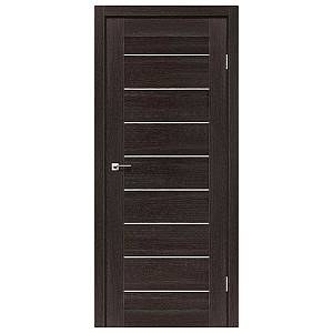 Дверь межкомнатная Leador Neapol дуб саксонский (800*2000) sincrolam, стекло сатин белый