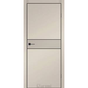 Дверне полотно Darumi  SINTRA MODERN-02 800 х 2000, Сріблястий блиск, Чорна+чорний торець