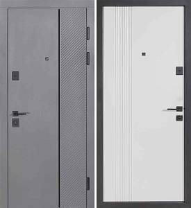 Двері Вхідні Булат К-61 (квадро) мод.580/245 Хром/Олово супермат (Кале) 950 праві СДн