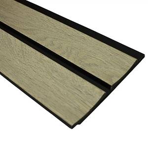 Панель стеновая полимерная Клевер 12812N - 333 світле дерево (128*12*2900мм) (20 шт/уп)