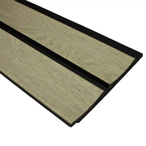 Панель стеновая полимерная Клевер 12812N - 333 світле дерево (128*12*2900мм) (20 шт/уп)