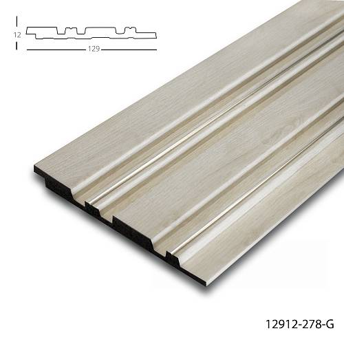 Панель стеновая полимерная Клевер  12912- 278-SP (129*12*2900мм) (20шт/уп)