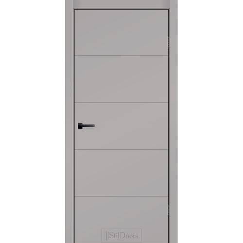 Дверне полотно ELEGANTE 800 х 2000, RAL 7047 Світло Сірий