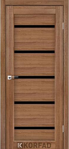 Двери Korfad Porto РR-02 дуб браш  0,80х2 стекло черное