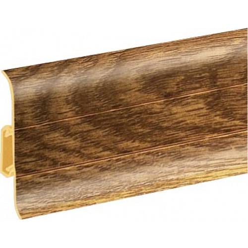 Плинтус Premium Cezar Матовый №156 Дуб Баженный (59*22*2500)