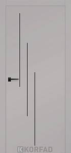 Дверне полотно ASATI/CALYRSO Korfad Ex.800 х 2000, RAL 7047 Світло СірийВЗІРЕЦЬ