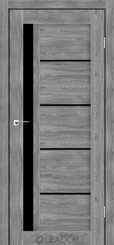 Дверне полотно Лідор Експрес РІМ 800 х 2000, Maple Grey, Black grain (SkDn)