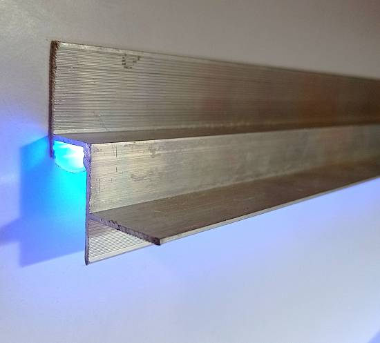 Алюмінієвий профіль тіньового шва АПТШ 15 (25*15*3000) без покриття (Профіль Центр)