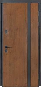 Двері Вхідні Булат Термо Хаус Мод703/191 Дуб бронза/вулична горіх натурал 850ліва(терморозрив)СЧ