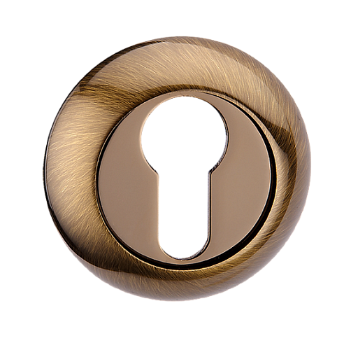 Накладка MVM на замок під циліндр Е9 PCF полірована бронза (цинковий сплав)