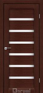 Дверь межкомнатная Darumi Vela Венге панга (800*2000) стекло сатин белый