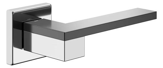 Дверна ручка DND Esa CNE хром/чорна