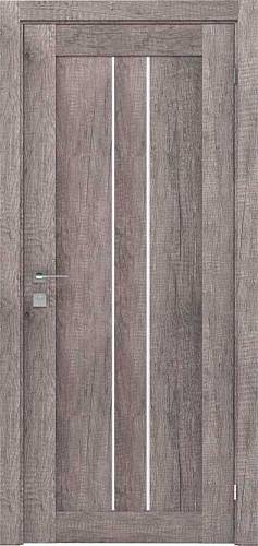 Дверь Lux-1 экошпон небраска ( 800х2000х 38) полустекло сатин