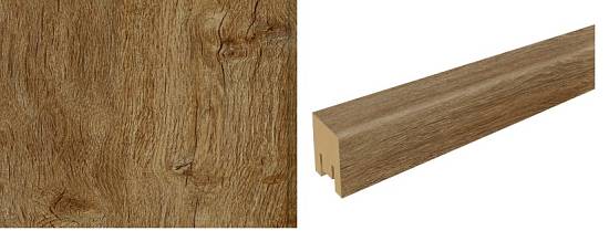 Панно из декоративных реек  ТМ Flloor Decor (40х16х2750мм) дуб горный светлый (кмпл 6шт)