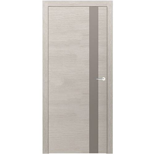 Дверь Rodos Flat капучино (800*2000) ПВХ, полустекло латте