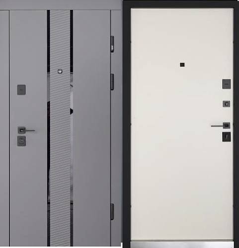 Двері вхідні Abwehr (Megapolis) 574/0 Valensia 860/960х2050 (Тітан софт/Слонова кістка супермат