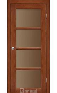 Дверь межкомнатная Darumi Avant Орех роял (800*2000) стекло бронза