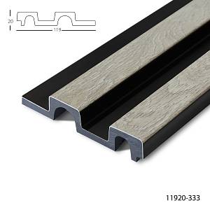 Панель стеновая полимерная Клевер  11920- 333 (119*21*2900мм) (12шт/уп)