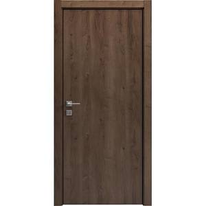 Дверь Lux-3 экошпон мадагаскар ( 800х2000х 38) полустекло сатин