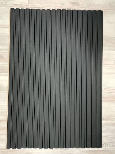 Панель МДФ 12117 Суперпрофіль Чорний матовий рейковий (117*2800*12мм)(10шт/уп)