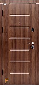 Двері вхідні Форт Нокс Стандарт Орех белоцерковский/дуб шимо світлий 850 х 2030