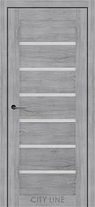 Дверне полотно FORSAN City Line (600 х 2000, Бетон Сніжний, Сатин білий)