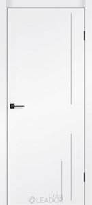 Дверне полотно   SIMPLI - LOFT SL-03, 900 х 2000, Білий Cупермат PP, Чорна матова кромка