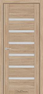 Дверне полотно FIORANO 800 х 2000, Дуб Платина, Сатин білий