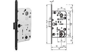 Механизм AGB Mediana Evolution ХТ WC 18/96/50, черный  (Сeleste)