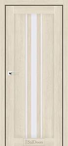 Дверне полотно ARIZONA StilDoors Атлантик крем (800*2000) ПВХ, скло сатин